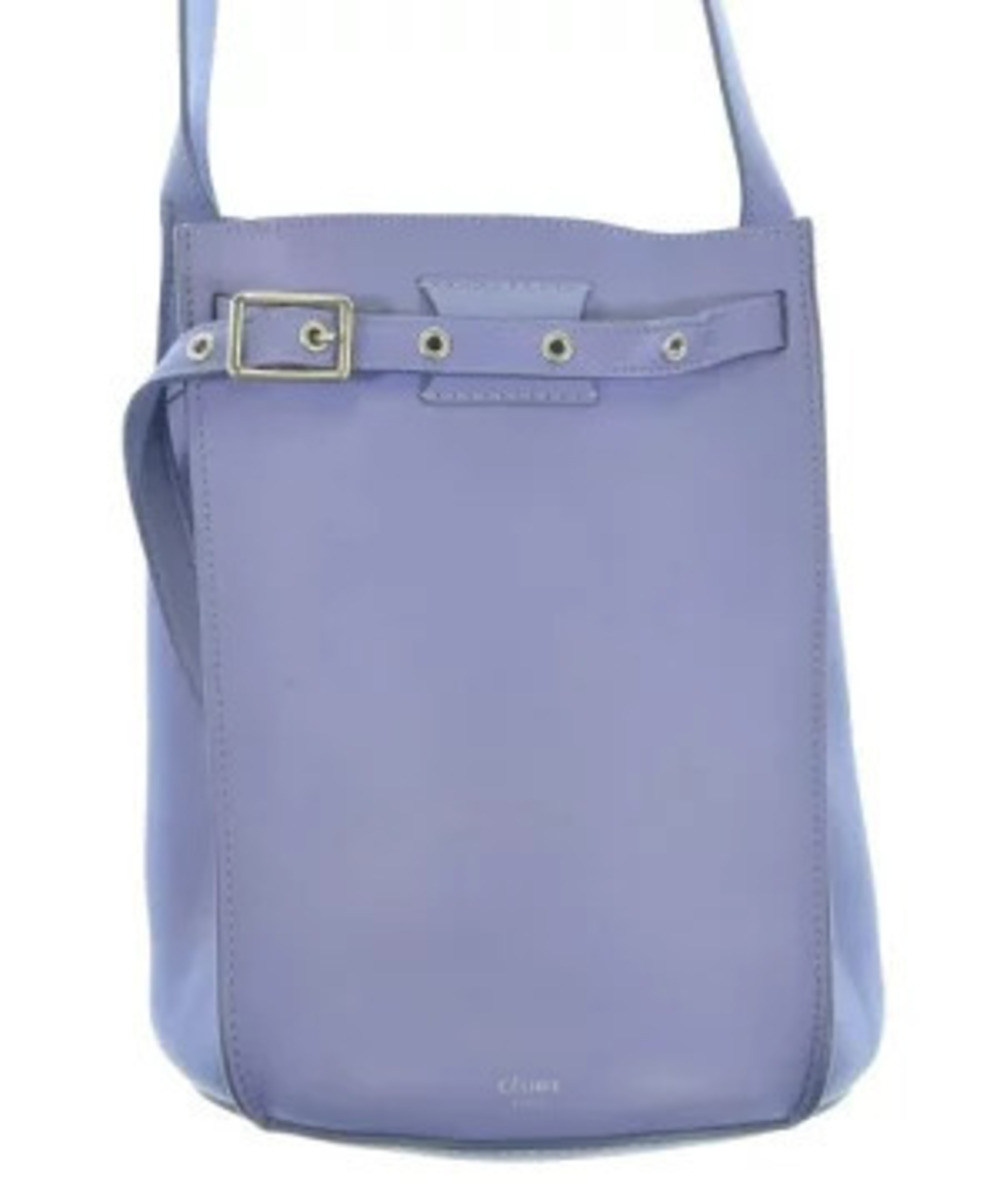 Celine Big Bucket shoulder bag purple leather